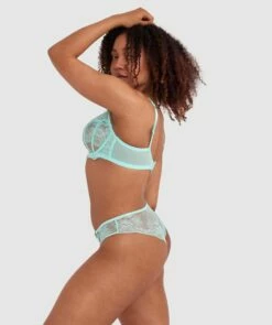 Bryanna Full Cup Underwire Bra - Light Green 7 Bryanna Full Cup Underwire Bra - Light Green -BRAS N THINGS Shop bryanna full cup underwire bra light green 01443402 6