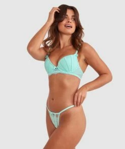 Bryanna Mini V - Light Green 7 Bryanna Mini V - Light Green -BRAS N THINGS Shop bryanna mini v light green 01443804 10