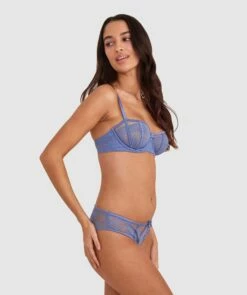 Bryanna Underwire Bra - Blue -BRAS N THINGS Shop bryanna underwire bra blue 01443301 10