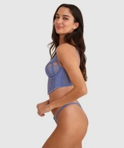 Bryanna Underwire Corset - Blue 8 Bryanna Underwire Corset - Blue -BRAS N THINGS Shop bryanna underwire corset blue 01443501 10