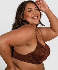 Cadence Full Cup Plunge Bra - Nude 6 -BRAS N THINGS Shop cadence full cup plunge bra nude 6 01379302 5