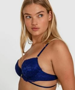 Cassidy Push Up Bra - Navy -BRAS N THINGS Shop cassidy push up bra navy 01410002 8