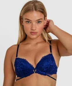 Cassidy Push Up Bra - Navy -BRAS N THINGS Shop cassidy push up bra navy 01410002 9