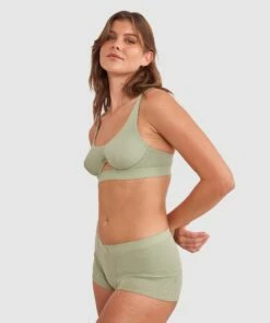 Chill Balconette Bra - Khaki -BRAS N THINGS Shop chill balconette bra khaki 01442602 10