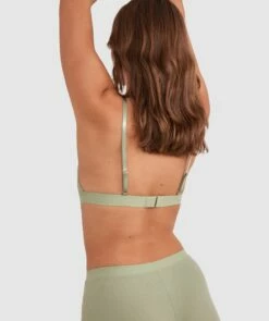 Chill Bralette - Khaki 8 Chill Bralette - Khaki -BRAS N THINGS Shop chill bralette khaki 01442402 20