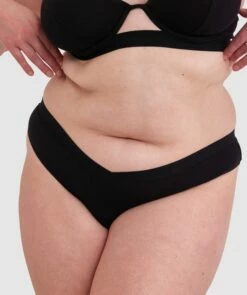 Chill High Leg Brazilian Knicker - Black -BRAS N THINGS Shop chill high leg brazilian knicker black 01439701 5