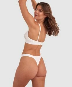 Chill Plunge Bra - Ivory -BRAS N THINGS Shop chill plunge bra ivory 01442503 15