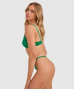 Clara Underwire & Mini V Set - Green -BRAS N THINGS Shop clara underwire mini v set green 01490401 7