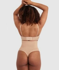 Cooling Seamfree High Waist V-String - Nude 2 -BRAS N THINGS Shop cooling seamfree high waist v string nude 00552701 4