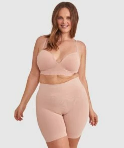 Cooling Seamfree Thigh Shaper - Nude -BRAS N THINGS Shop cooling seamfree thigh shaper nude 00540603 5