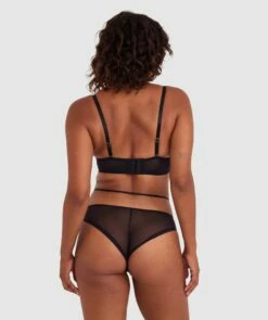 Demi Brazilian Knicker - Black -BRAS N THINGS Shop demi brazilian knicker black 01477501 8