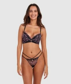 Demi Mini V - Black -BRAS N THINGS Shop demi mini v black 01477401 7