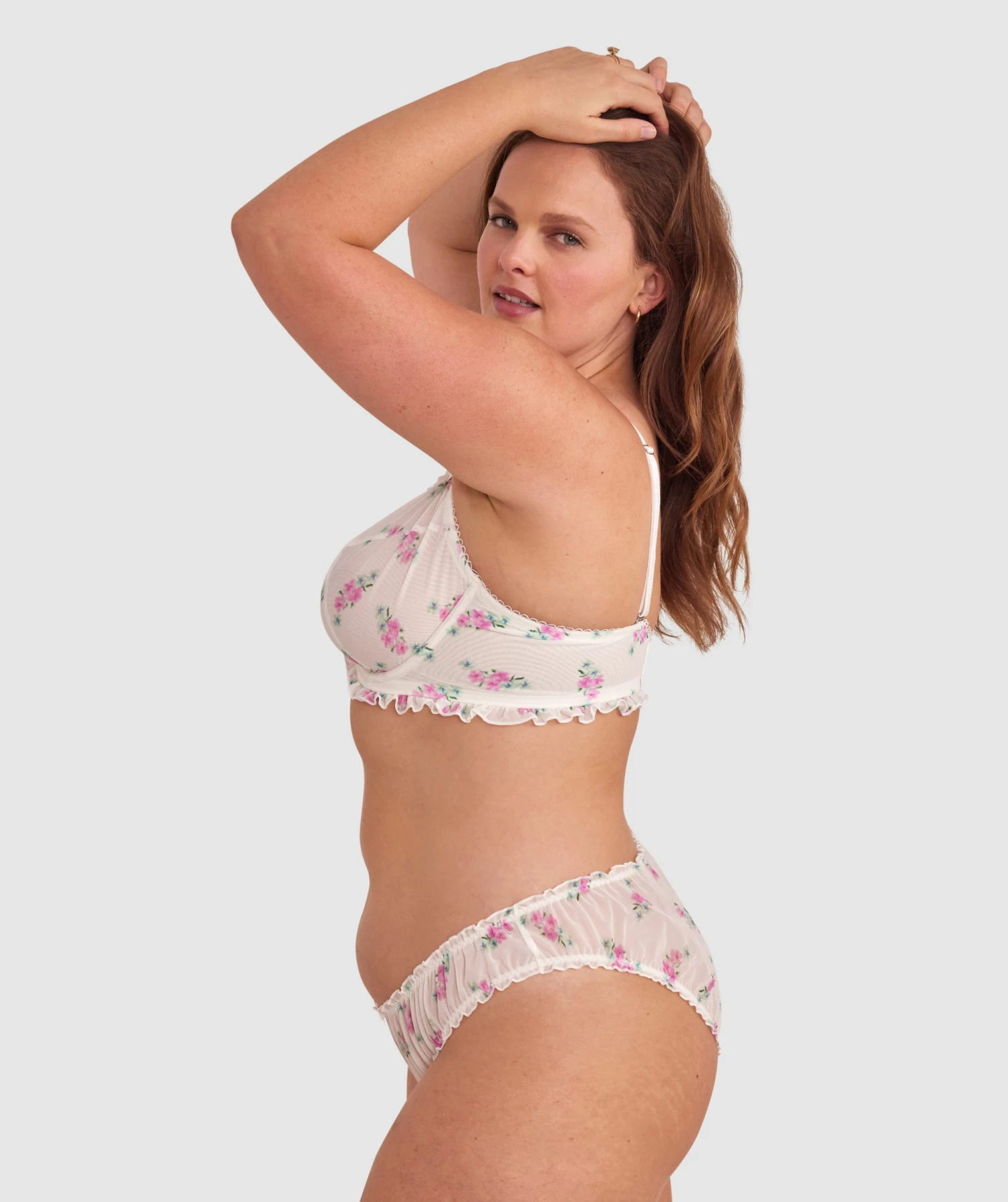 Elodie Brazilian Knicker - Print Floral 4 Elodie Brazilian Knicker - Print Floral - Image 4