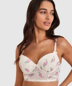 Elodie Push Up Bra - Print Floral