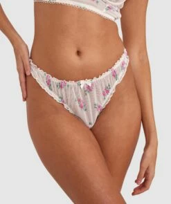 Elodie V String - Print Floral