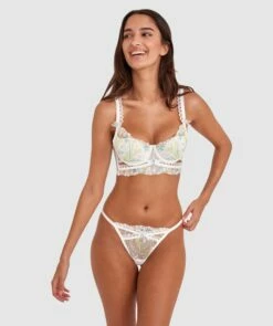Enchanted A Daisy Summer Push Up Bra - Ivory -BRAS N THINGS Shop enchanted a daisy summer push up bra ivory 01459401 10