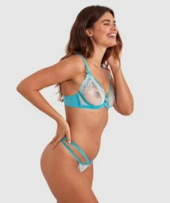 Enchanted Andrina Mini V - Aqua -BRAS N THINGS Shop enchanted andrina mini v aqua 01447401 11