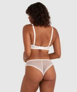 Enchanted Blooms Of Lisse Brazilian Knicker - Ivory -BRAS N THINGS Shop enchanted blooms of lisse brazilian knicker ivory 01460001 3