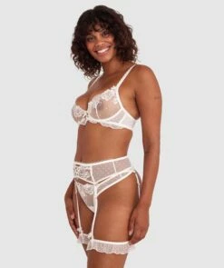 Enchanted Blooms Of Lisse Suspender - Ivory 8 Enchanted Blooms Of Lisse Suspender - Ivory -BRAS N THINGS Shop enchanted blooms of lisse suspender ivory 01460101 2