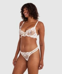 Enchanted Blooms Of Lisse V String - Ivory -BRAS N THINGS Shop enchanted blooms of lisse v string ivory 01459901 2