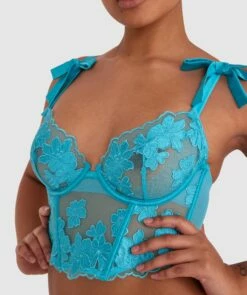 Enchanted Buy Yourself Flowers Plunge Underwire Bra - Aqua 8 Enchanted Buy Yourself Flowers Plunge Underwire Bra - Aqua -BRAS N THINGS Shop enchanted buy yourself flowers plunge underwire bra aqua 01292503 15