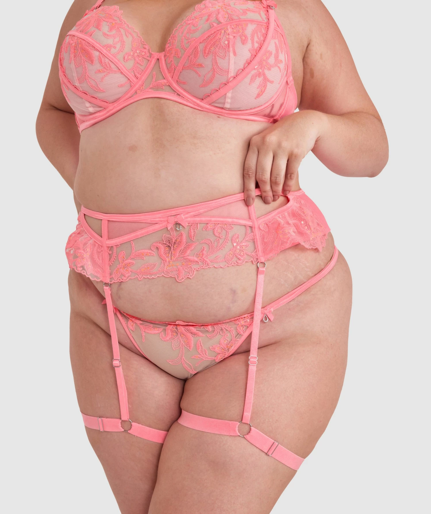 Enchanted Dreaming Of You Suspender - Pink 1 Enchanted Dreaming Of You Suspender - Pink