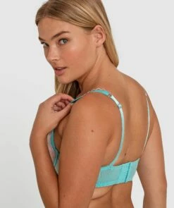 Enchanted Mariposa Underwire Bra - Aqua -BRAS N THINGS Shop enchanted mariposa underwire bra aqua 01396901 6