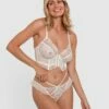 Enchanted Millicent Plunge Underwire Bra - Ivory