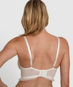 Enchanted Millicent Plunge Underwire Bra - Ivory -BRAS N THINGS Shop enchanted millicent plunge underwire bra ivory 01396201
