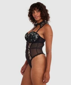 Enchanted Moonlight In Vermont Bodysuit - Black -BRAS N THINGS Shop enchanted moonlight in vermont bodysuit black 01462701 2