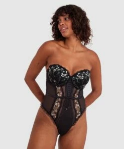 Enchanted Moonlight In Vermont Bodysuit - Black -BRAS N THINGS Shop enchanted moonlight in vermont bodysuit black 01462701 3