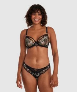 Enchanted Moonlight In Vermont Brazilian Knicker - Black -BRAS N THINGS Shop enchanted moonlight in vermont brazilian knicker black 01462401 4