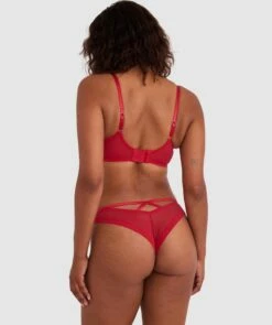 Enchanted Sakura Brazilian Knicker - Red -BRAS N THINGS Shop enchanted sakura brazilian knicker red 01448001 7