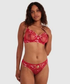 Enchanted Sakura Full Cup Bra - Red -BRAS N THINGS Shop enchanted sakura full cup bra red 01447801 11