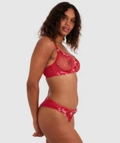 Enchanted Sakura Full Cup Bra - Red -BRAS N THINGS Shop enchanted sakura full cup bra red 01447801 12