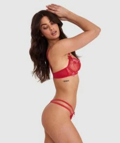 Enchanted Sakura Underwire Bra - Red 9 Enchanted Sakura Underwire Bra - Red -BRAS N THINGS Shop enchanted sakura underwire bra red 01447701 11