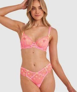 Enchanted Sweet Like Candy Brazilian Knicker - Pink -BRAS N THINGS Shop enchanted sweet like candy brazilian knicker pink 01463401 10