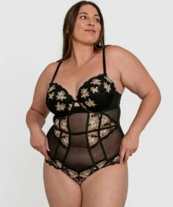 Enchanted Tuscan Sun Push Up Bodysuit - Black -BRAS N THINGS Shop enchanted tuscan sun push up bodysuit black 01397701 10