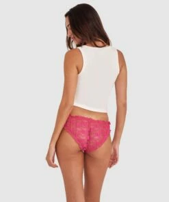 Eva Brazilian Knicker - Pink -BRAS N THINGS Shop eva brazilian knicker pink 01452402 4