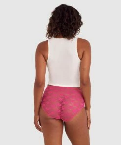 Eva Full Brief - Pink -BRAS N THINGS Shop eva full brief pink 01436601 3
