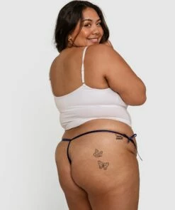 Eve Mini V - Navy 7 Eve Mini V - Navy -BRAS N THINGS Shop eve mini v navy 01413901 4