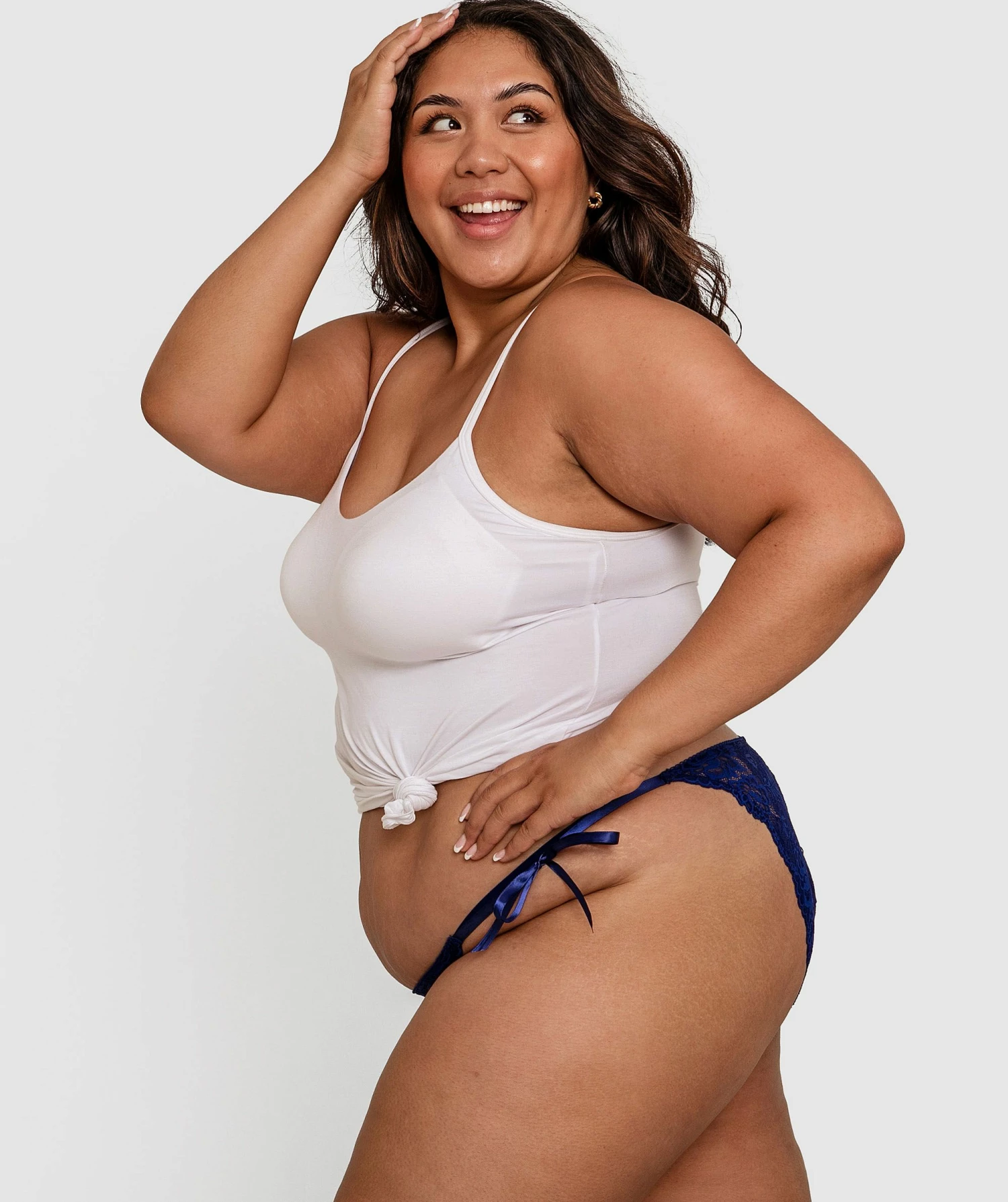 Eve Tanga Knicker - Navy 2 Eve Tanga Knicker - Navy - Image 2