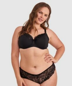 Everyday Luxe Full Cup Underwire Bra - Black -BRAS N THINGS Shop everyday luxe full cup underwire bra black 01434201 5