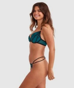 Evie Mini V - Dark Green 9 Evie Mini V - Dark Green -BRAS N THINGS Shop evie mini v dark green 01448902 11
