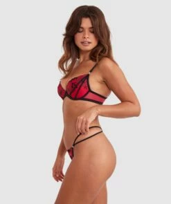Evie Push Up Bra - Red 9 Evie Push Up Bra - Red -BRAS N THINGS Shop evie push up bra red 01451701 9