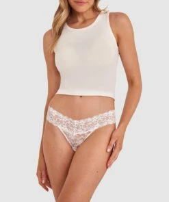 Evie V String Knicker - Ivory -BRAS N THINGS Shop evie v string knicker ivory 00682107