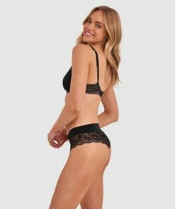 Faith Brazilian Knicker - Black -BRAS N THINGS Shop faith brazilian knicker black 00467801