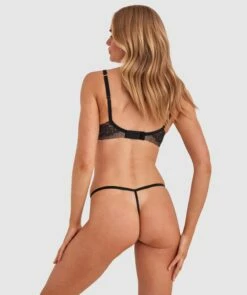 Faith Mini V Knicker - Black -BRAS N THINGS Shop faith mini v knicker black 00590502 1