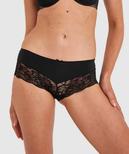 Faith Shortie - Black 1 Faith Shortie - Black -BRAS N THINGS Shop faith shortie black 10252320 11