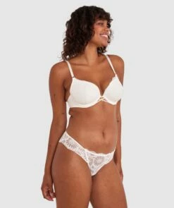 Floriane Brazilian Knicker - Ivory -BRAS N THINGS Shop floriane brazilian knicker ivory 01478301 2